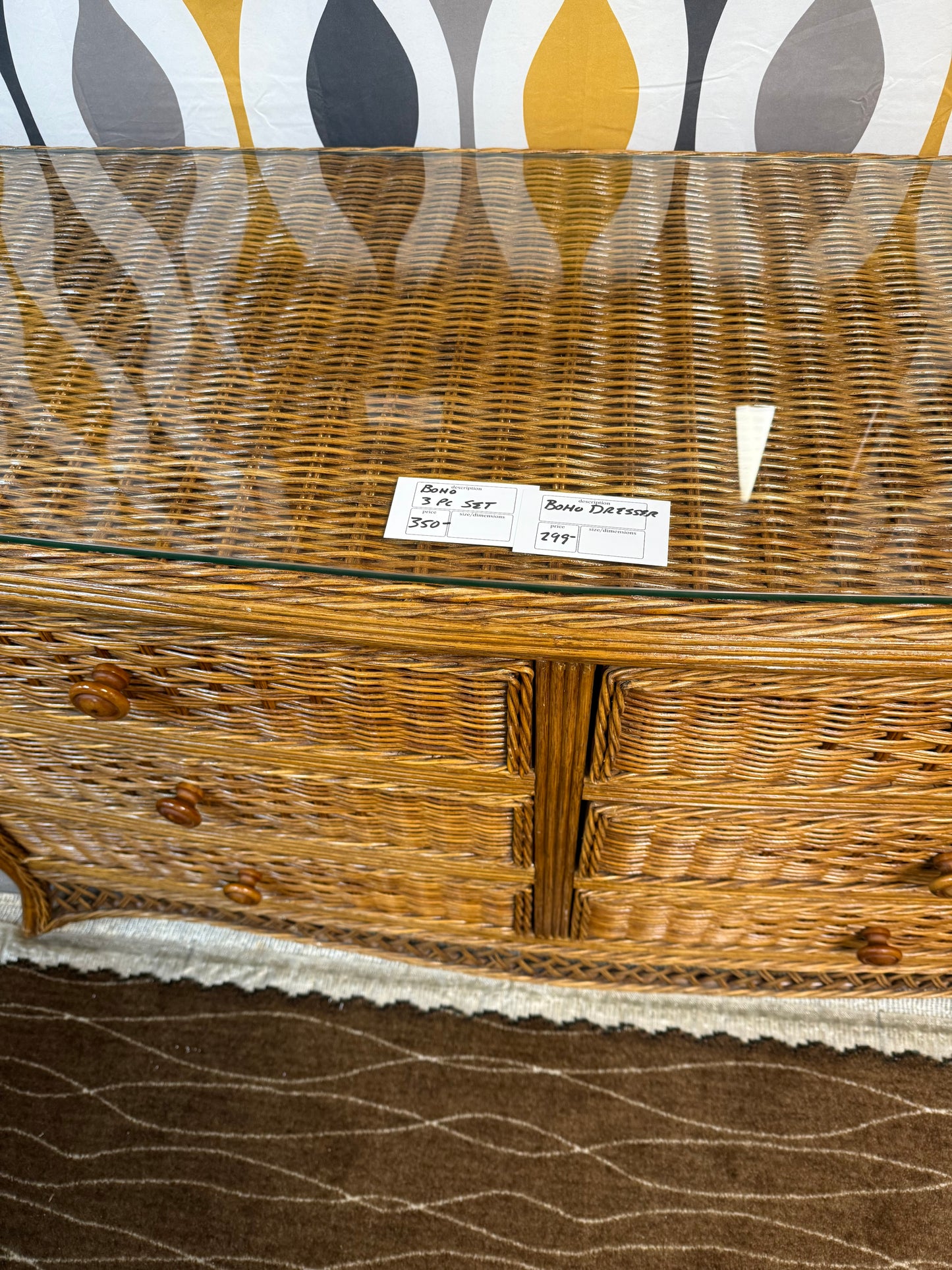 Wicker Dresser