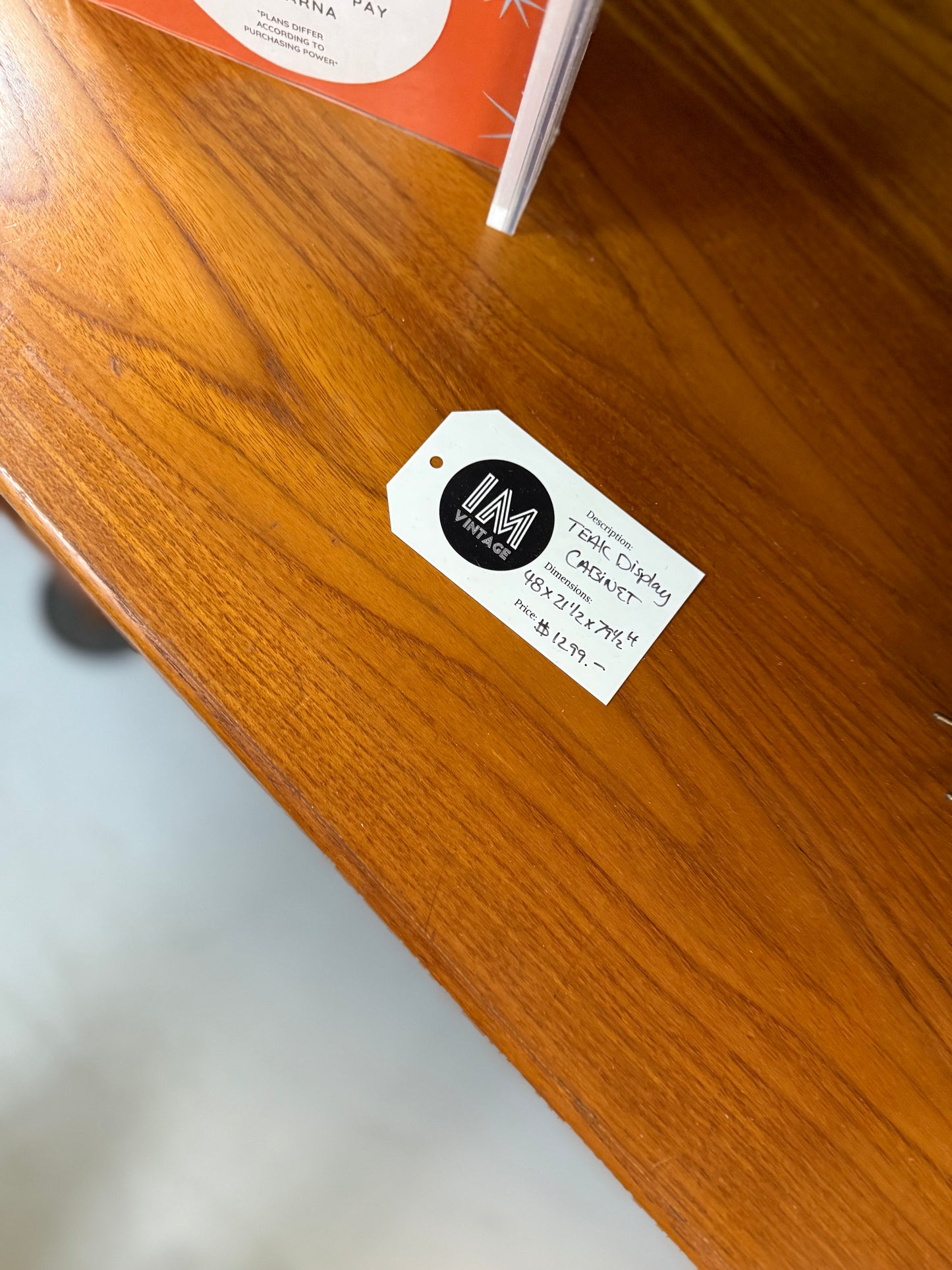 Teak Display Cabinet