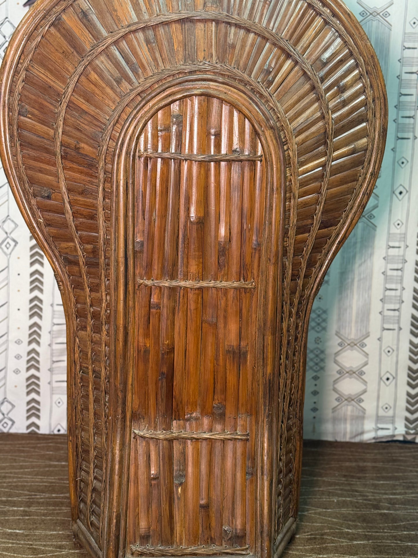 Vintage Rising Sun Rattan Chair
