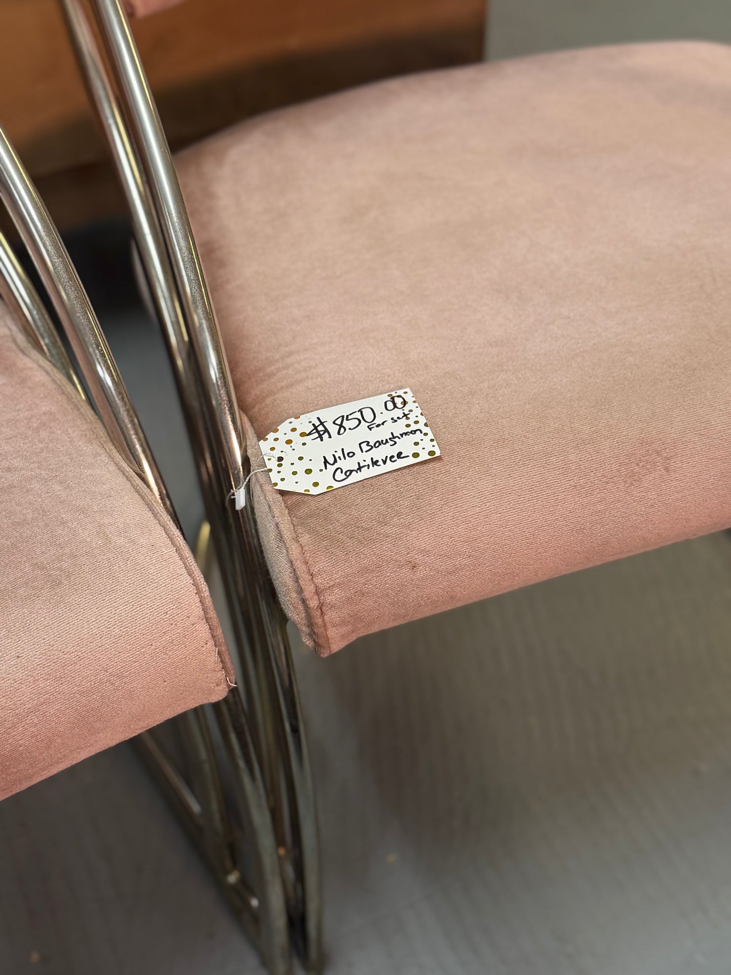 Milo Baughman Catilever Chair Set