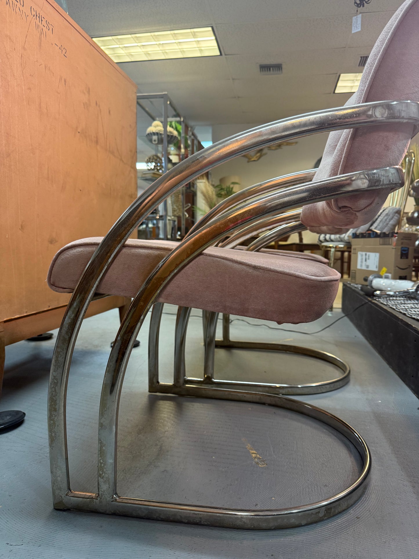 Milo Baughman Catilever Chair Set