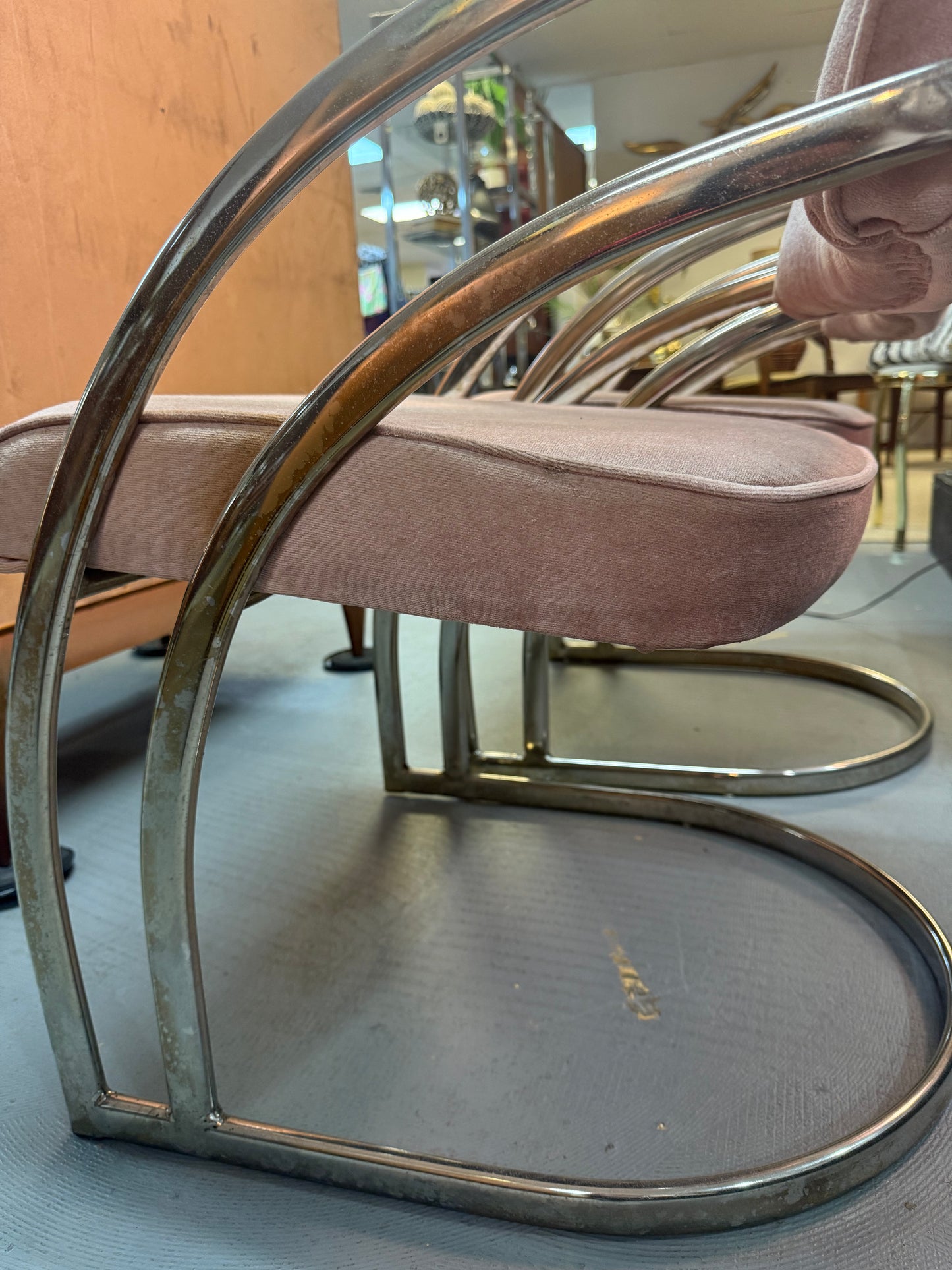 Milo Baughman Catilever Chair Set