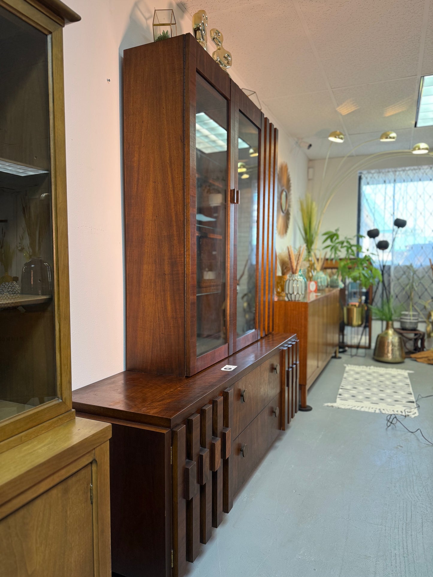 Lane Brutalist China Cabinet