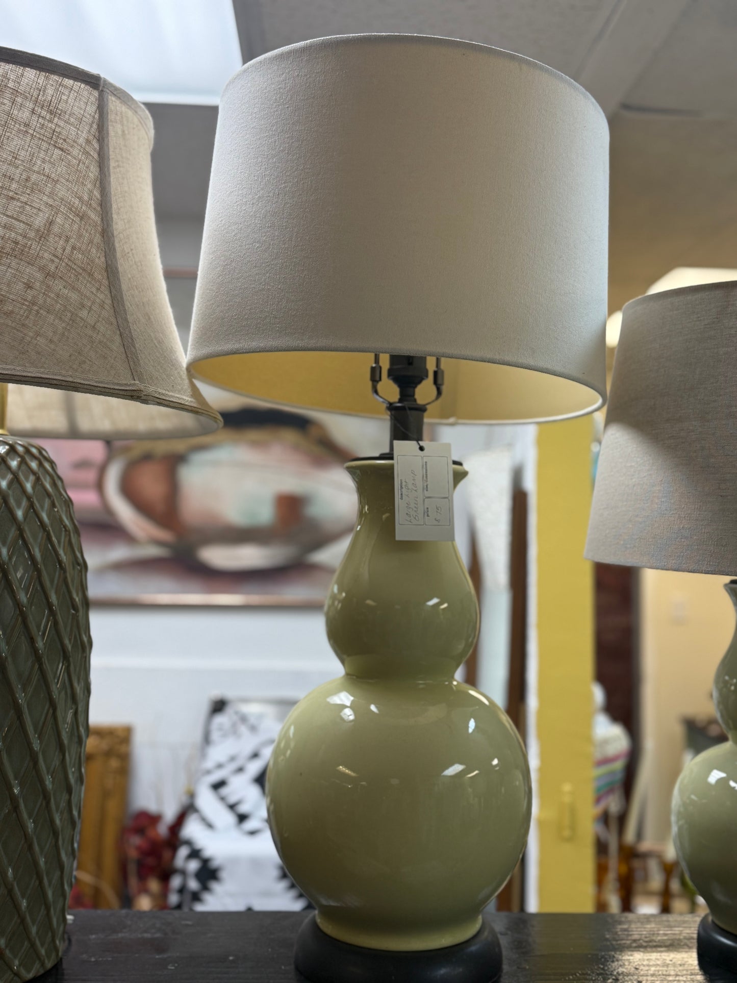 Large Light Green Lamp