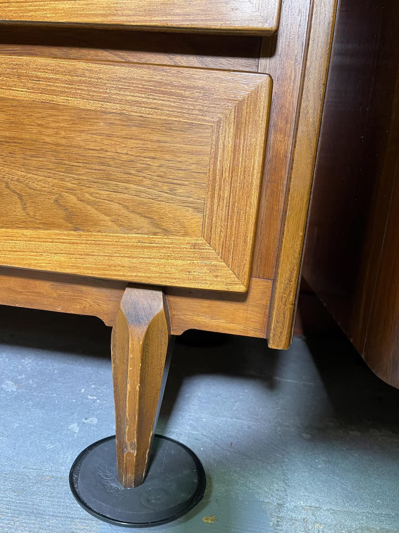 MCM Tallboy Dresser - American of Martinsville Walnut Wood