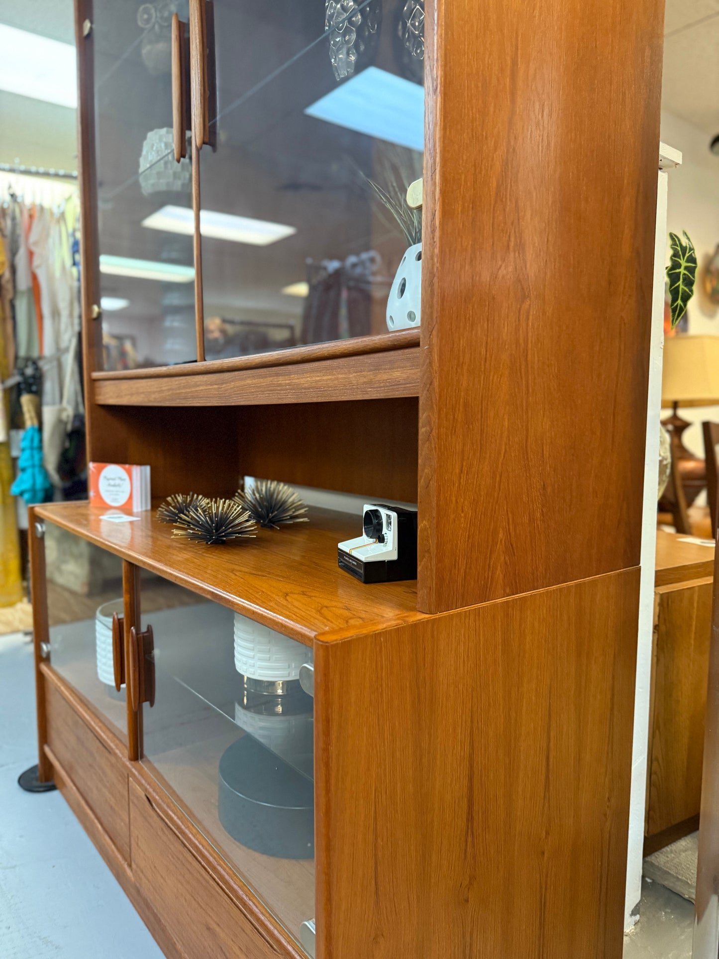 Teak Display Cabinet