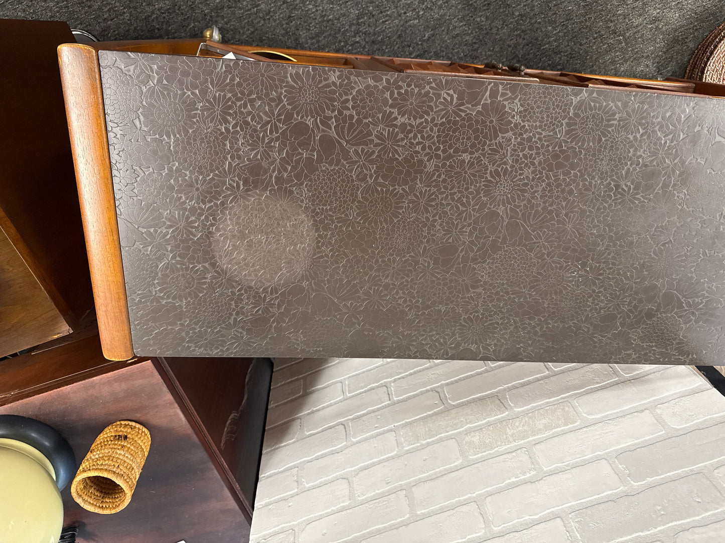 Diamond Head Rolling Bar Cart