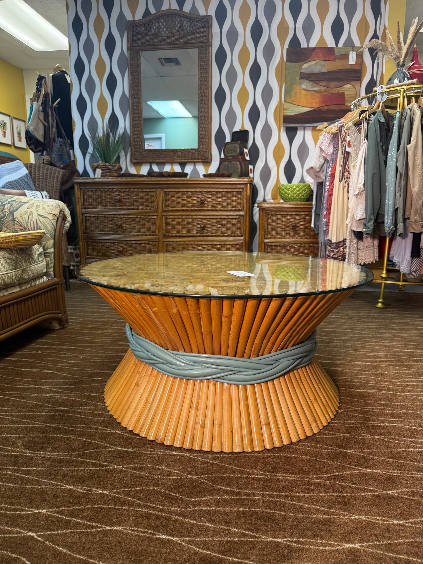 Sheaf of Wheat Coffee Table BAMBOO