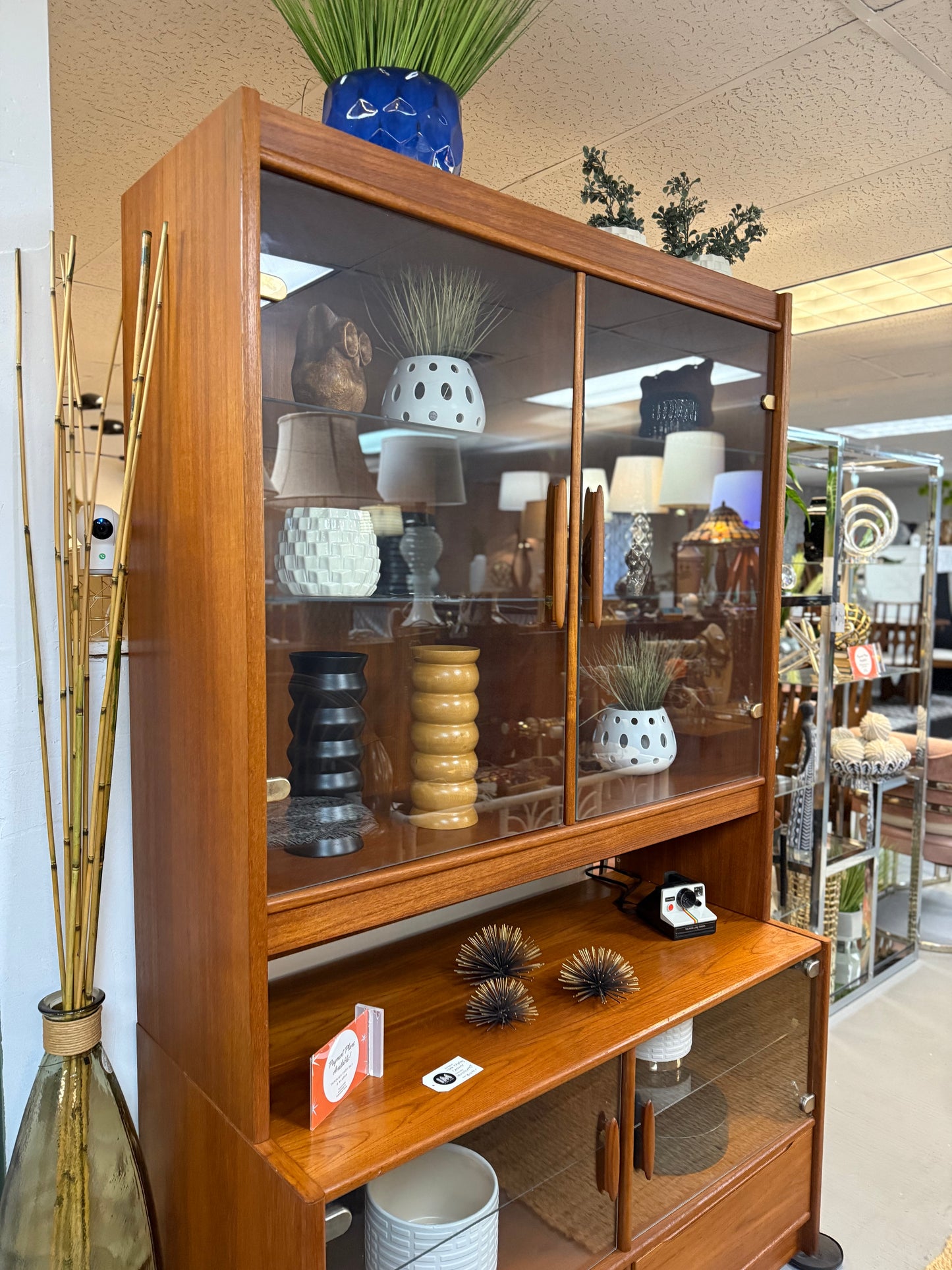 Teak Display Cabinet