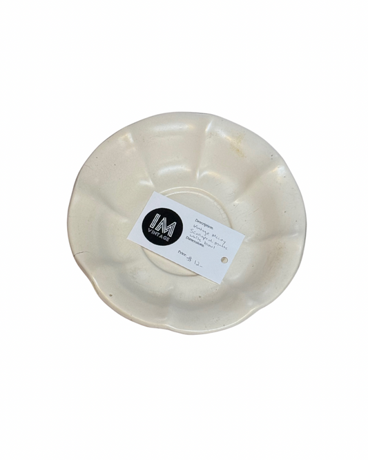 Vintage McCoy Scalloped Matte White Bowl