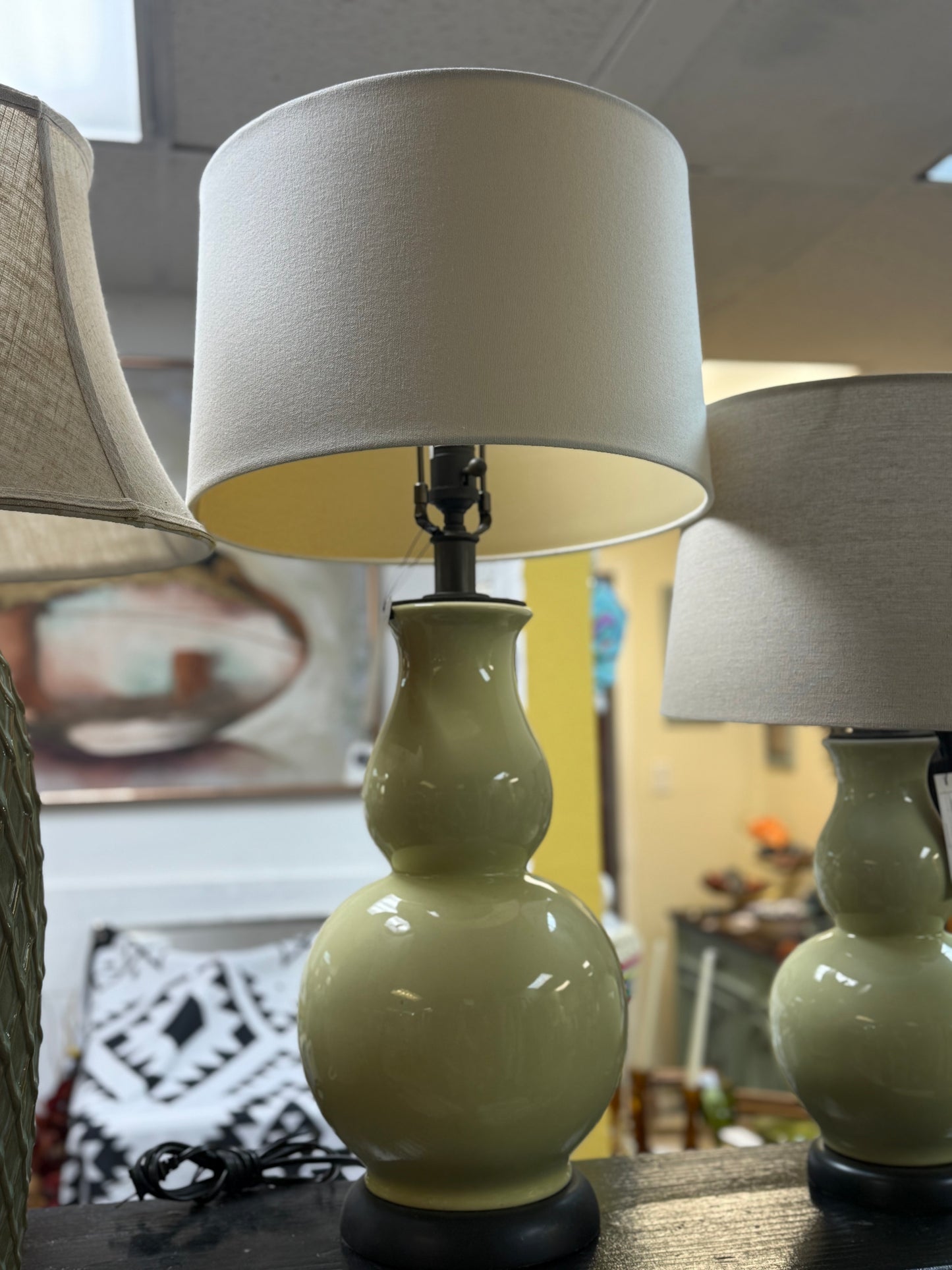 Large Light Green Lamp