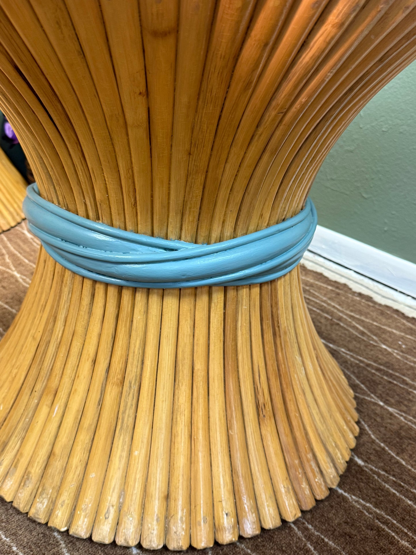 Sheaf of Wheat Side Table Set of 2 BAMBOO