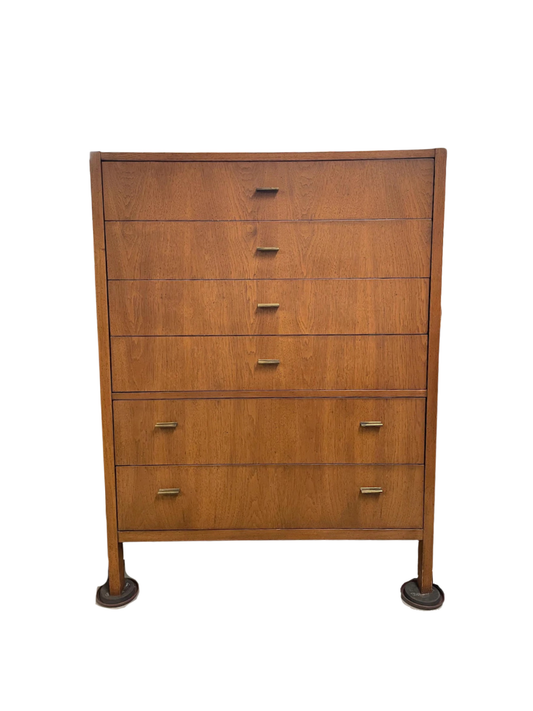 Vintage Founders Tall Dresser - Mid Century Modern Tallboy