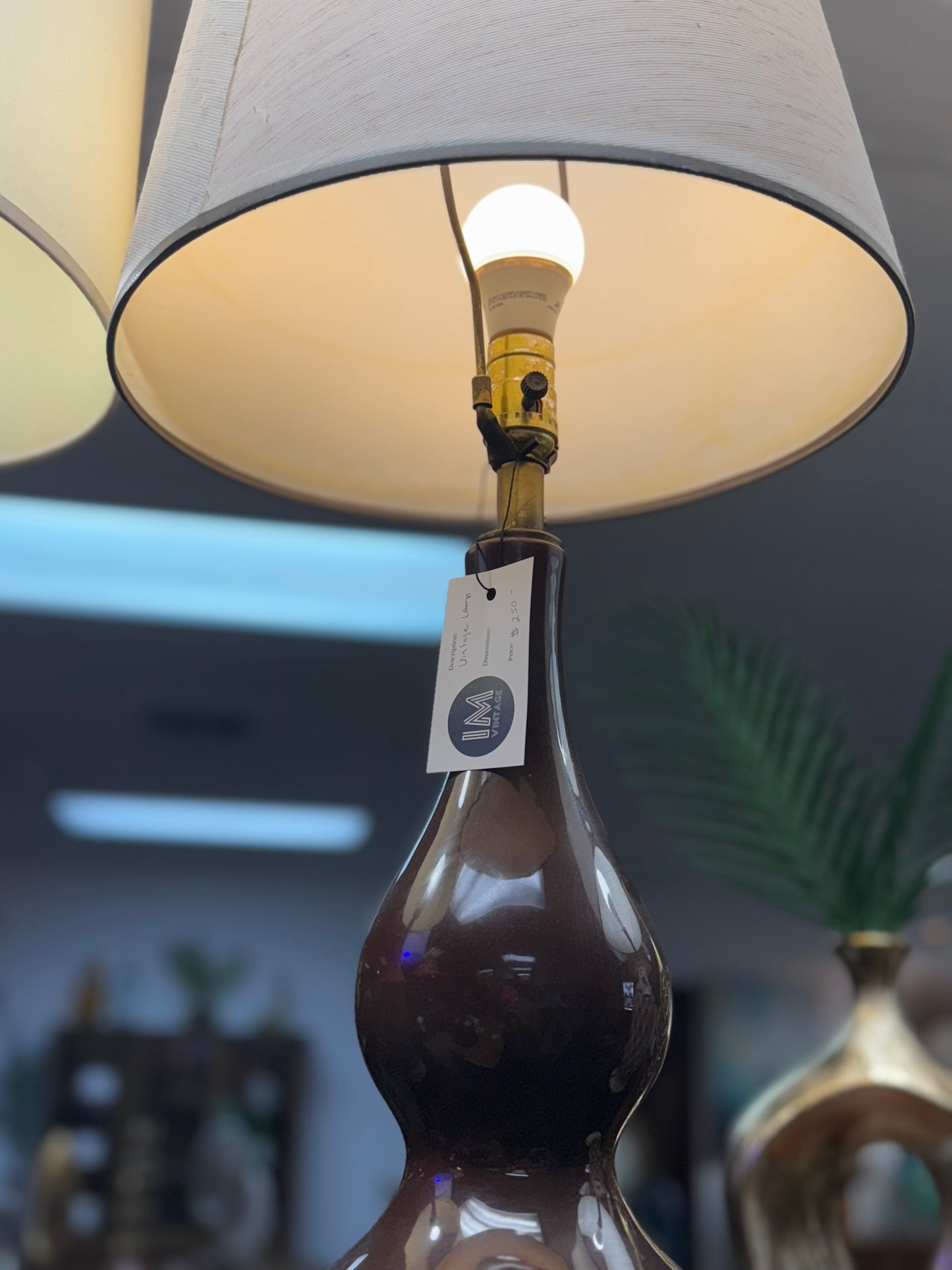 Vintage Brown Lamp