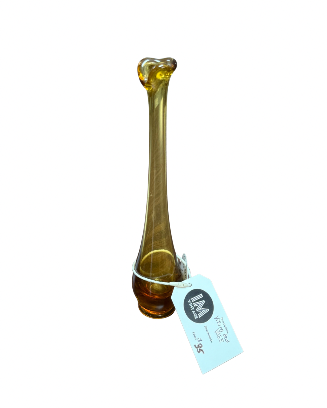 Vintage Green Swung Vase