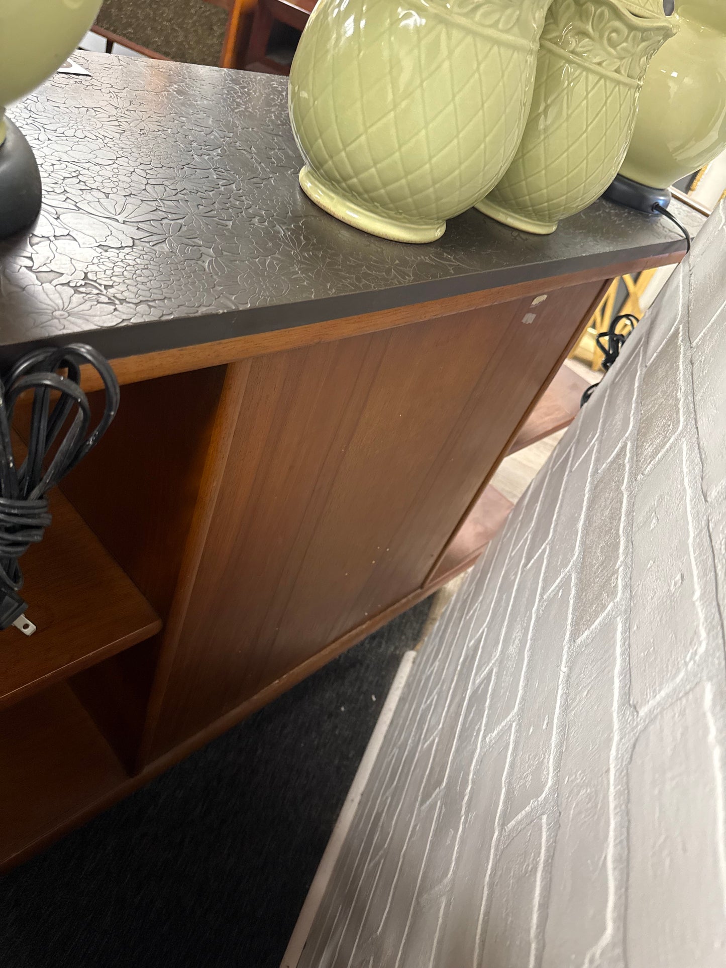 Diamond Head Rolling Bar Cart