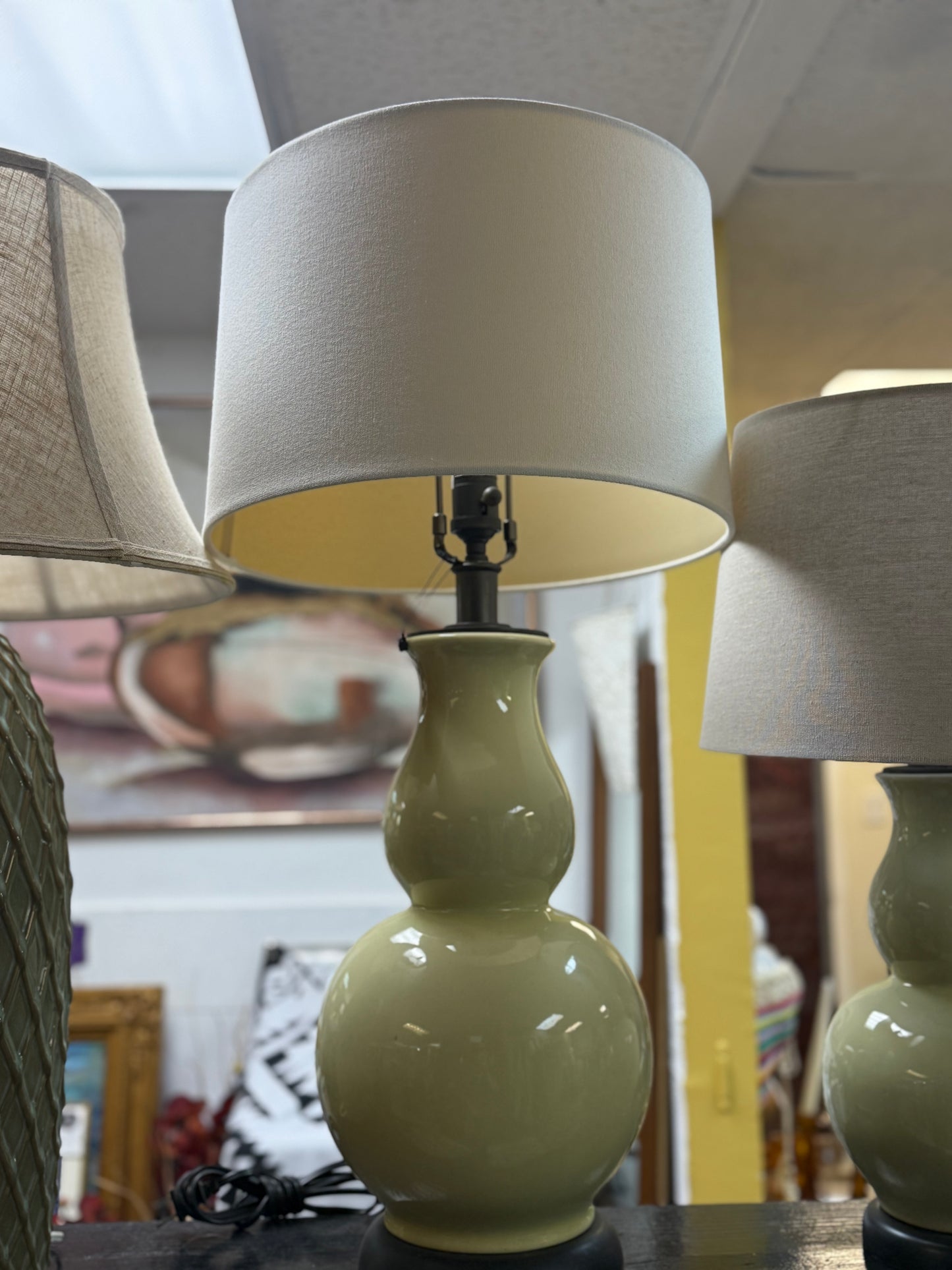 Large Light Green Lamp