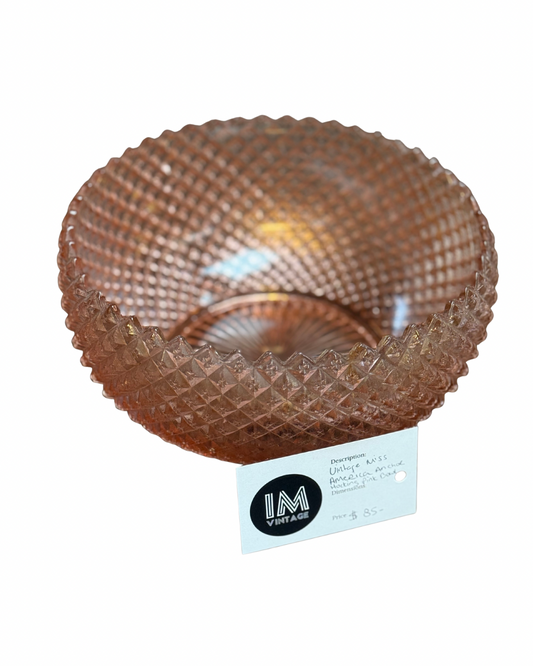 Vintage Miss America Pink Bowl by Anchor Hocking