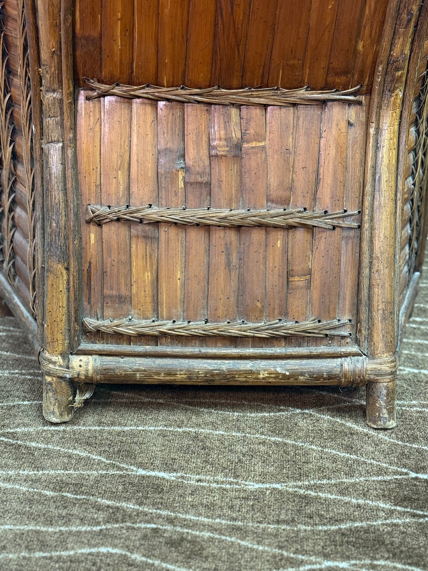Vintage Rising Sun Rattan Chair- smaller version