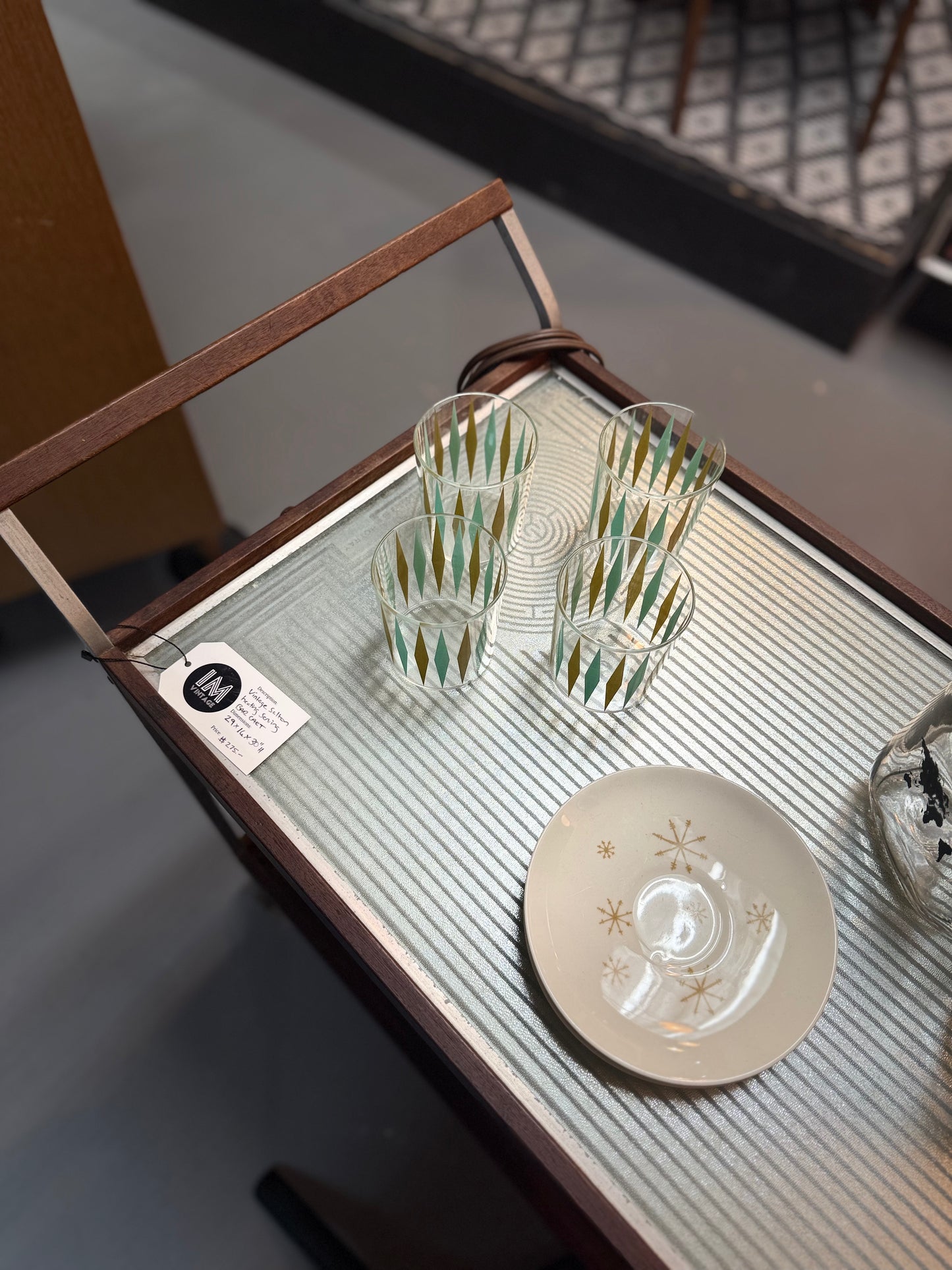 Vintage Salton Heating Serving Bar Cart