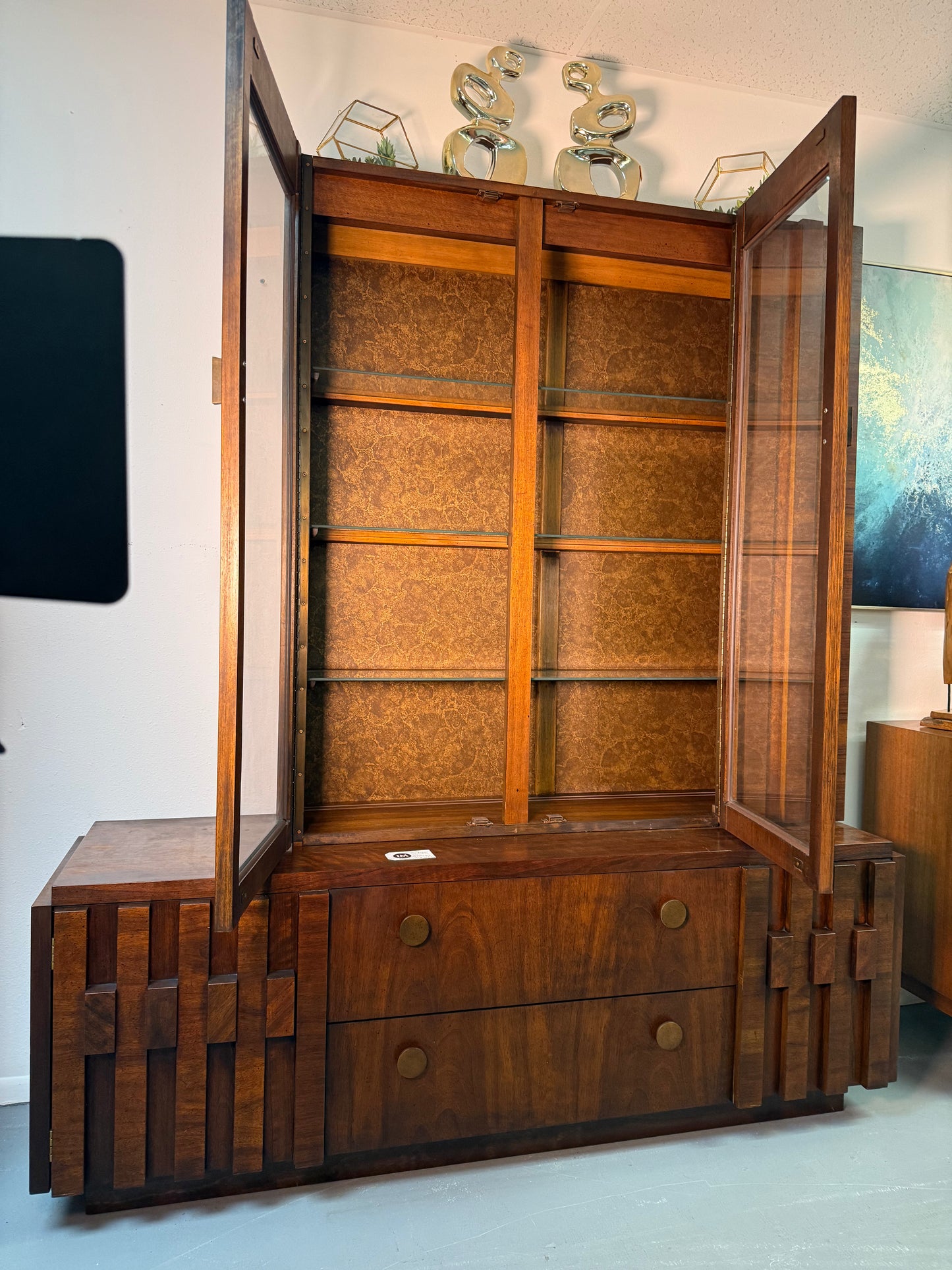 Lane Brutalist China Cabinet
