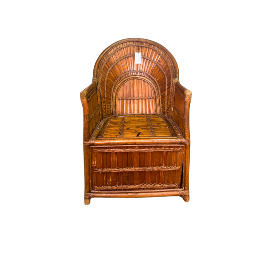 Vintage Rising Sun Rattan Chair- smaller version