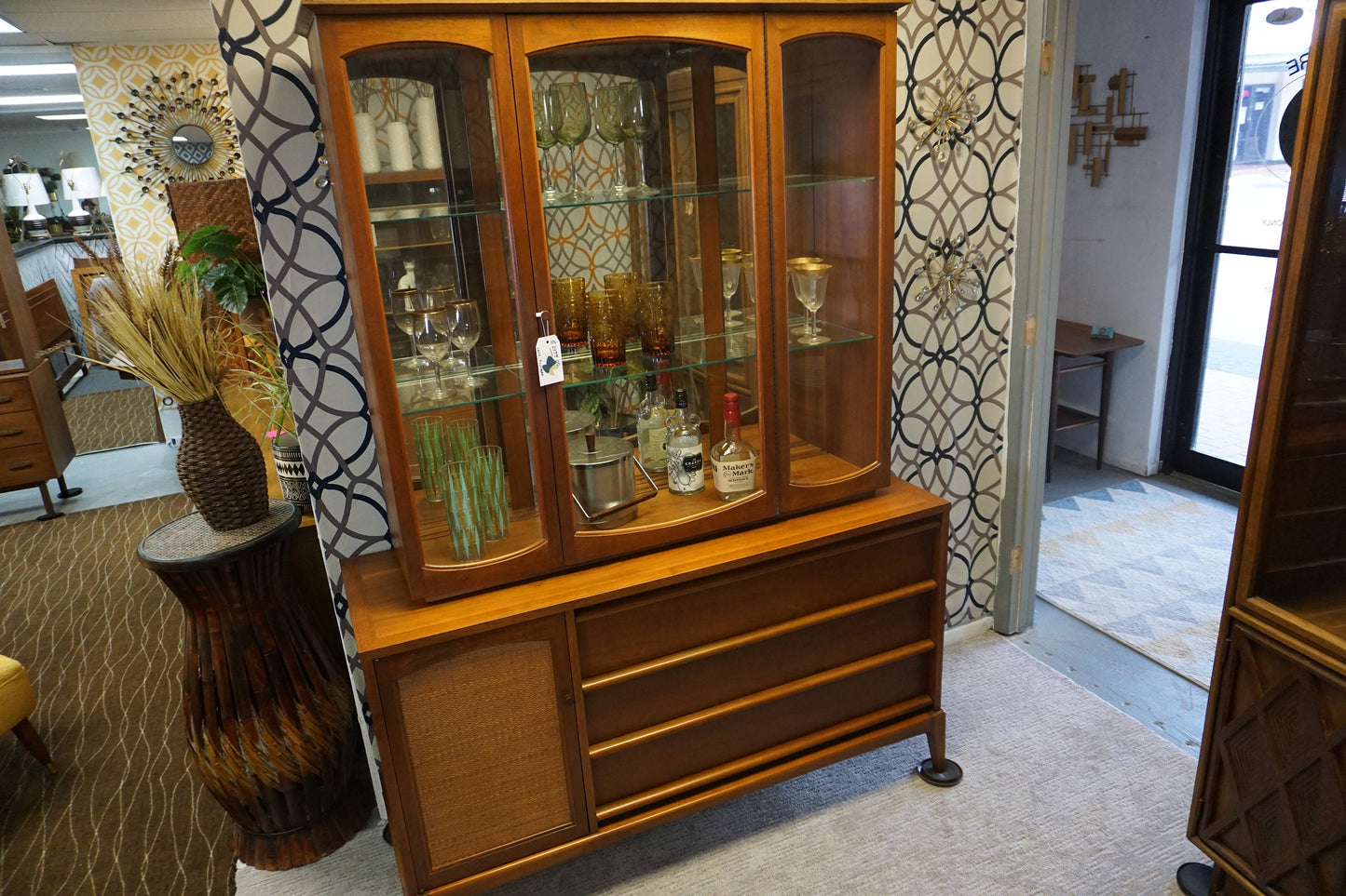 Mid-Century Modern Lane Rhythm China Cabinet/Hutch