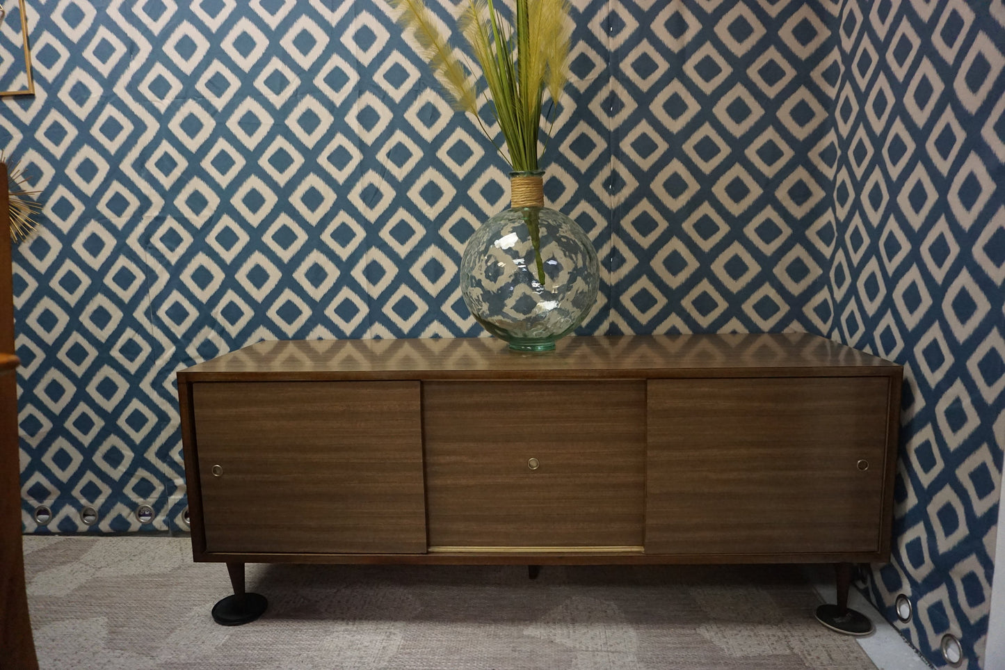 Mid-Century Modern Tv Stand/Record Holder Credenza (FREE shipping)