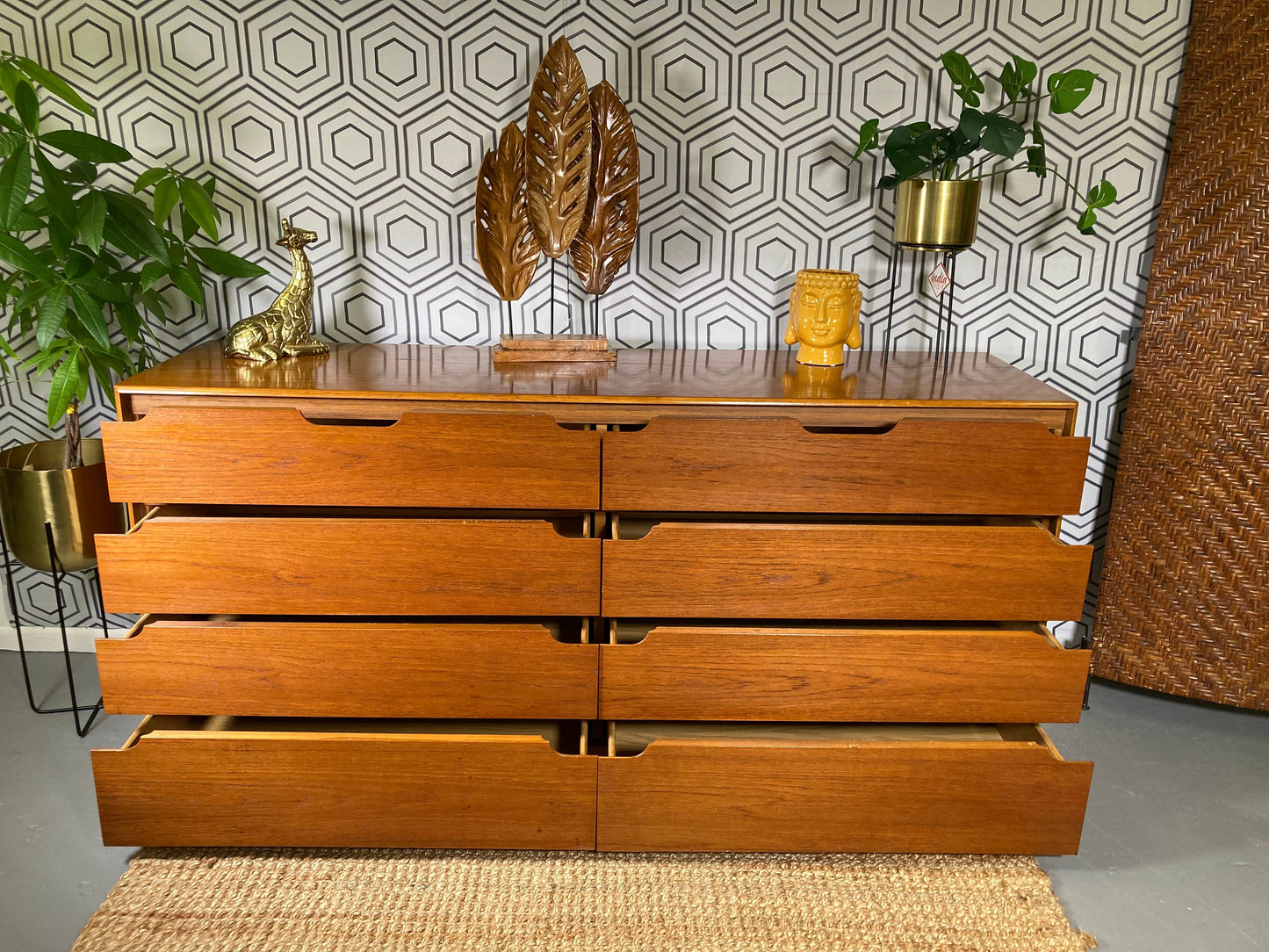 Mid-Century Modern Lane Teak Dresser