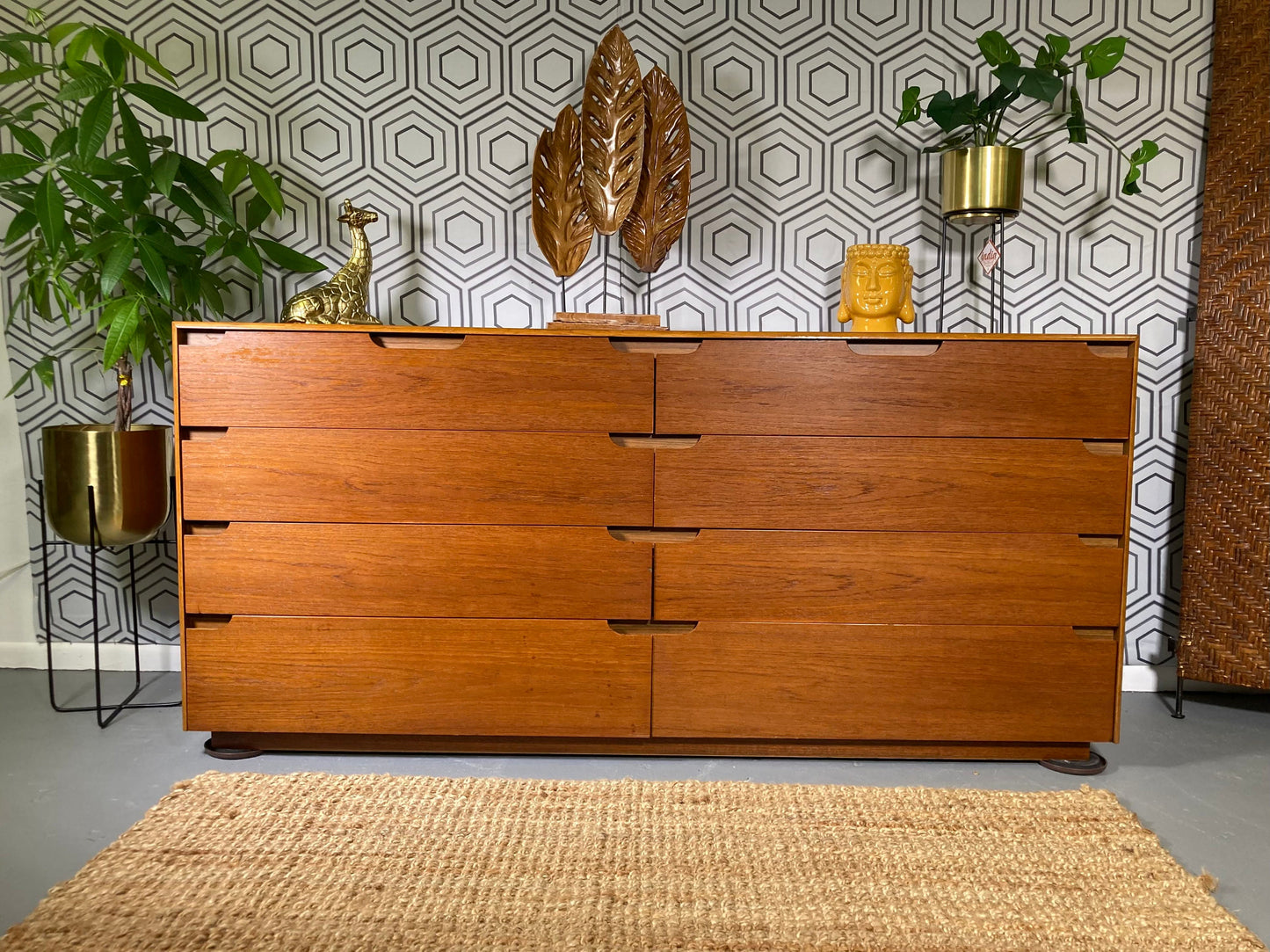 Mid-Century Modern Lane Teak Dresser