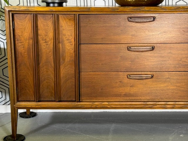 Vintage MCM Keller Furniture Buffet Sideboard Credenza with laminate top *** Free Shipping***