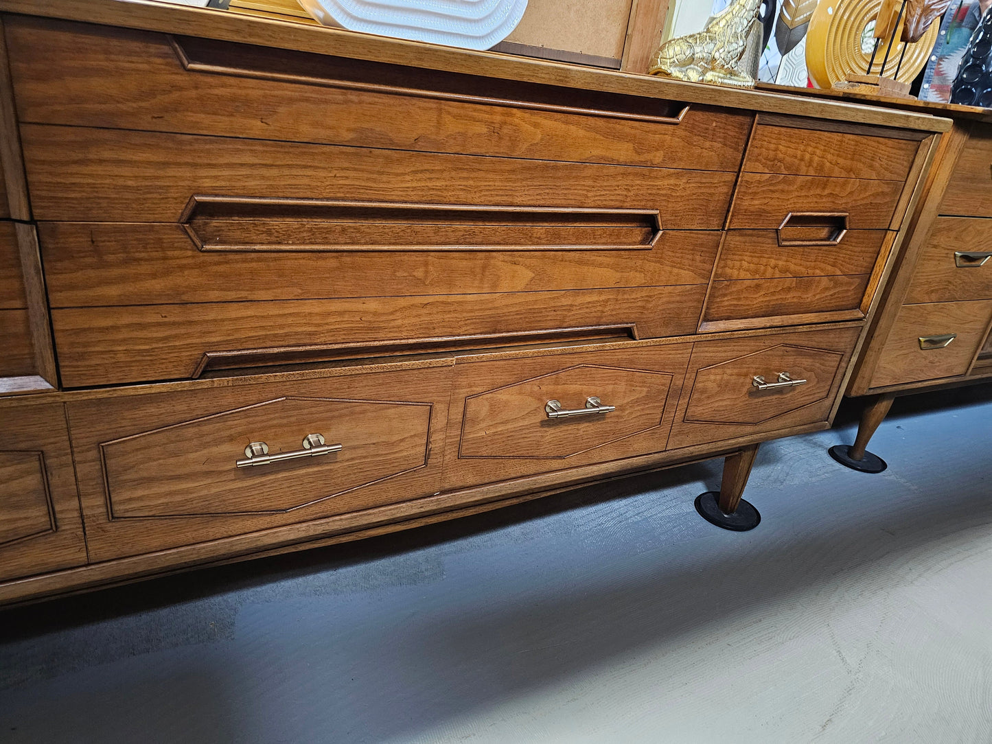 Omega Dresser by Thomasville, Vintage Mid Century Walnut 1960s Dresser