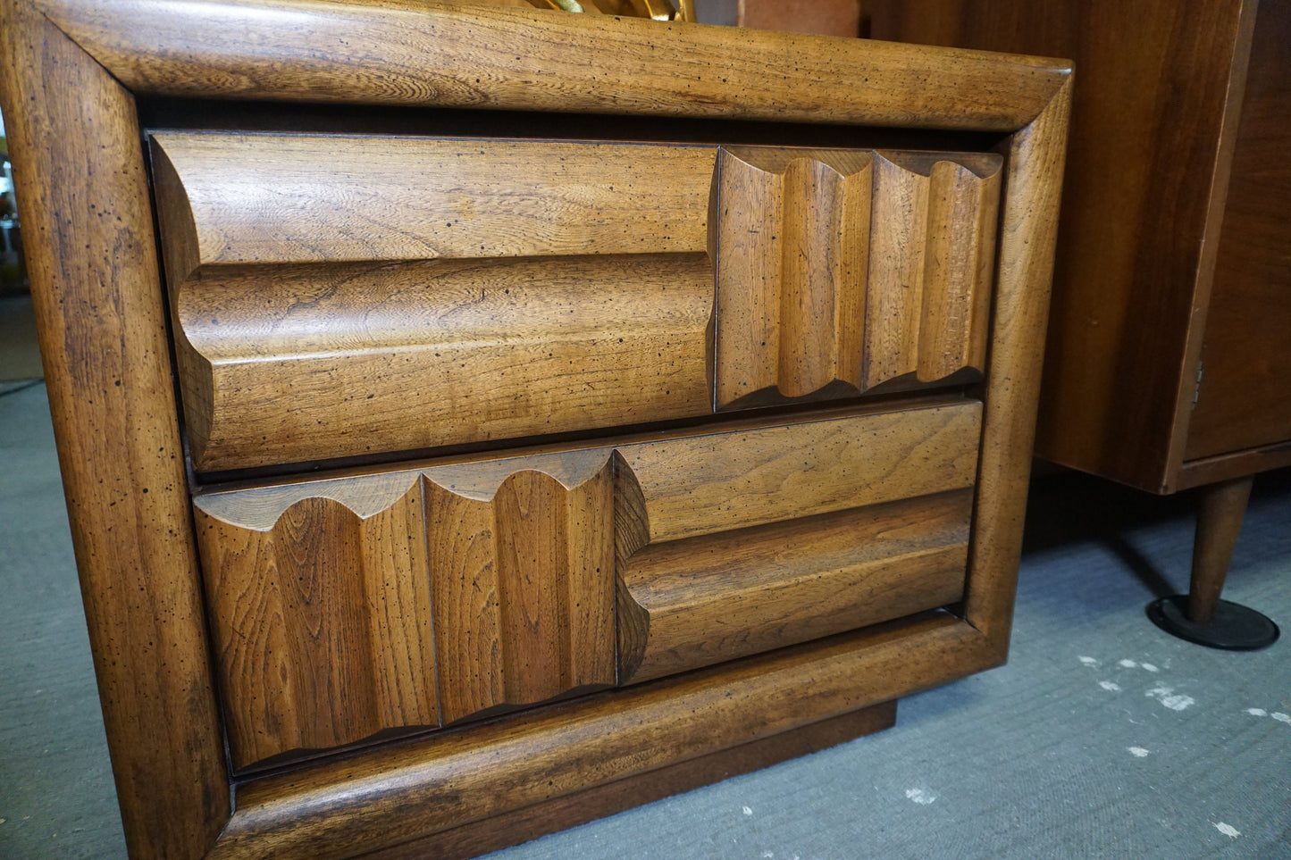 Mid-Century Modern Lane Brutalist Nightstand