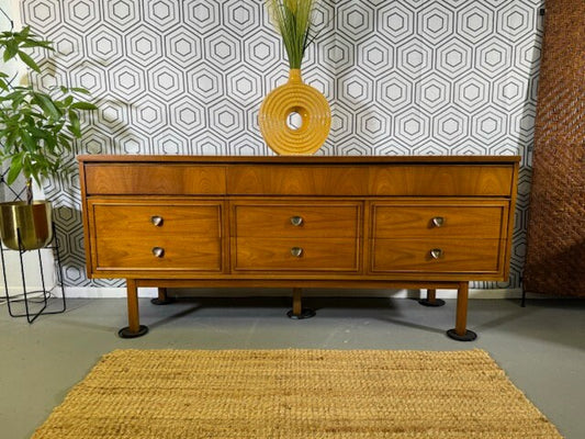 Dixie 2 Piece Dresser Set- Mid Century Modern Bedroom Furniture Set